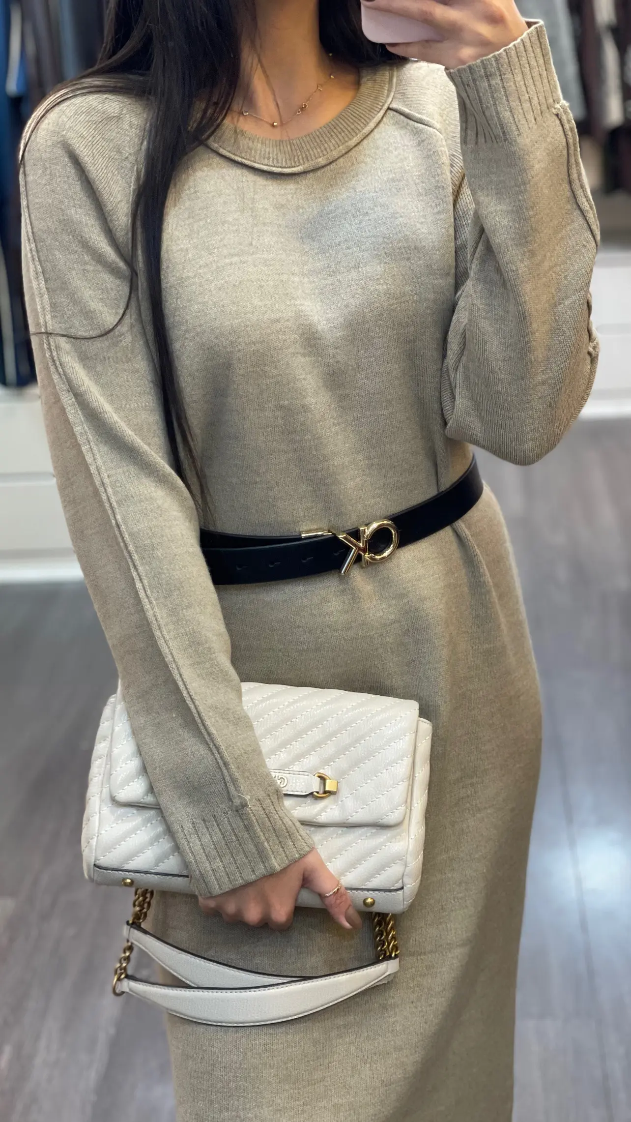 پیراهن بافت ترک طرح ساده